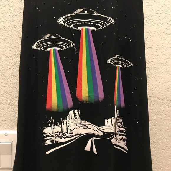 Brand new Rainbow UFO Tank Top - Picture 2 of 2